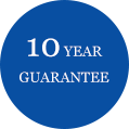 10 year guarantee backed by GGF