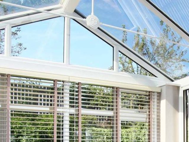 Gable front conservatory internal