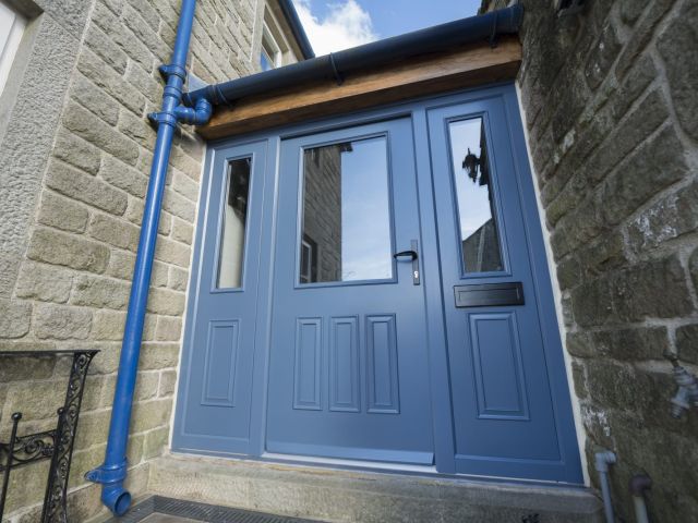 Composite door blue