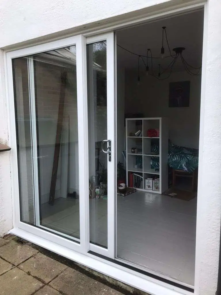 Installation of White Upvc Sliding Patio Doors In Bromley, South London