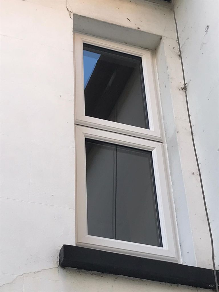 White uPVC Casement Window Installation