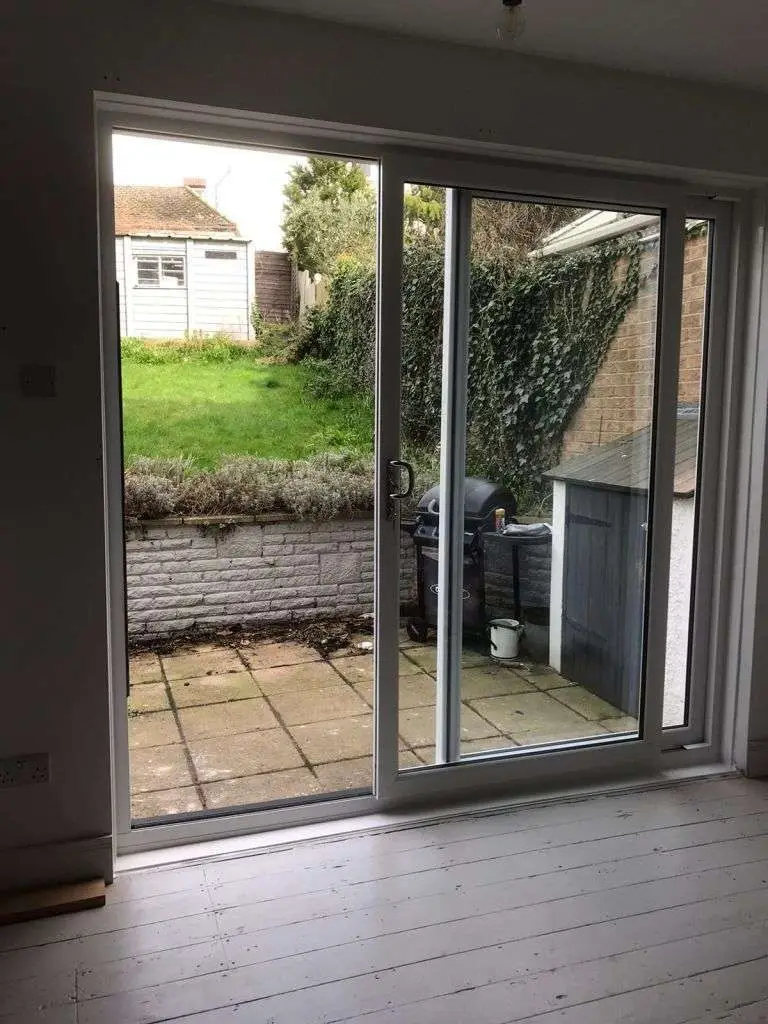 White Upvc Sliding Patio Doors Installation in Bromley, South London